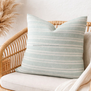 Handmade Luxury Woven Pillow Sham Indian Wholesale Decorative Pillow <b>Cover</b> Soft Cotton Fabric Durable Zipper <b>Throw</b> Pillowcase - Product Image 2