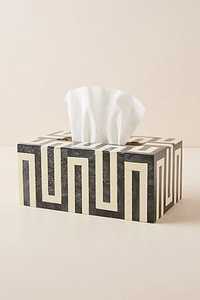 The Best Tissue Box Natural Mother of Pearl <b>Mosaic</b> Handcrafted Marble Bone Inlay Paper Storage for <b>Table</b> Decoration - Product Image 2