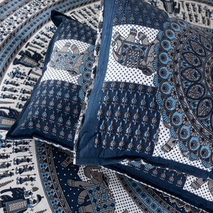 Premium Elephant Printed Soft Cotton <b>Bedding</b> Double Bed Flat <b>Bedding</b> 2 Pillow Covers <b>Hotel</b> & Home <b>Style</b> Wholesale Price - Product Image 5