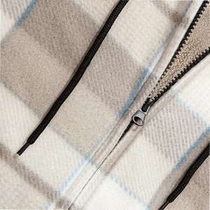 Chaqueta de Franela para Hombre con Capucha, Diseño Moderno, Corte Ajustado, Cierre de Cremallera, Informal, Transpirable, para Invierno - Product Image 5