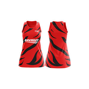 เสื้อเจอร์ซีย์เน็ตบอลโพลีเอสเตอร์แบบซับลิเมชั่น |   ชุดยูนิฟอร์มเน็ตบอลแบบซับลิเมชั่นพร้อมโลโก้ทีม ชื่อ และหมายเลข |   โพลีเอสเตอร์ที่ระบายอากาศได้ดี - Product Image 1