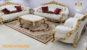 Muebles lujosos de madera maciza tallada para sala de estar, mobiliario de 8 plazas, diseño real, sofá de alta calidad - Product Image 5