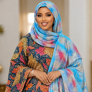 Tissu Fransawi Dirac de qualité supérieure orné de motifs pour les robes de mariée somaliennes, les tenues de mariage traditionnelles et les robes pour occasions spéciales - Product Image 2
