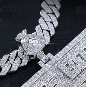 Gran oferta, colgante de diseñador personalizado de lujo en plata de ley con diamantes de moissanita VVS, joyería fina de tendencia, colgante de hip hop - Product Image 3