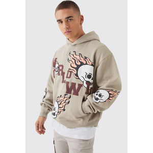 Sudaderas con Capucha Personalizadas para Hombre, de Alta Calidad, con Diseño de Impresión Frontal Completa, Hombros Caídos, Transpirables y de Talla Grande - Product Image 4