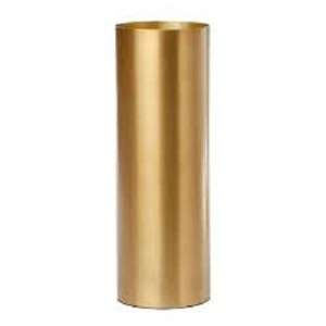 Maceta cilíndrica grande con elegante acabado plateado para el hogar y la oficina, maceta para plantas artificiales y florero, decoración de mesa - Product Image 5