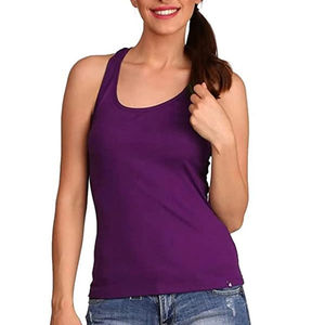 Camiseta sin mangas de algodón para mujer, top casual de verano, camiseta con tirantes, chaleco corto, moda femenina, camiseta sin mangas de alta calidad - Product Image 2