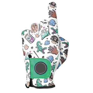Guantes de golf de dedo completo para hombre, elegantes, de secado rápido, fabricados en fábrica, en todos los tamaños, con correa de muñeca ajustable. - Product Image 2