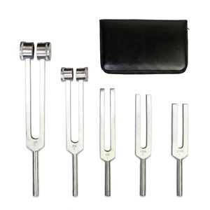Ensemble de 5 diapasons - 128Hz, 256Hz, 512Hz, 1024Hz et 2048Hz pour la guérison et la thérapie par vibration - Product Image 1