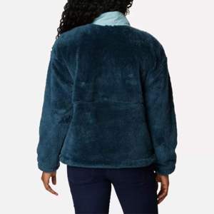 Veste Sherpa personnalisée pour femme à col montant, en polaire Teddy, coupe oversize, avec fermeture éclair quart de zip - Product Image 5