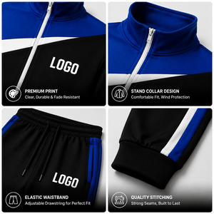 Survêtement de football d'entraînement en gros, meilleur rapport qualité-prix, haute qualité, Altr Brothers, respirant, polyester/coton, personnalisable - Product Image 5