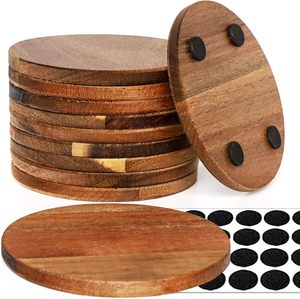 Bohemian Design <b>Wood</b> <b>Table</b> <b>Mat</b>/Pad Custom Shape & Diameter Handmade Washable Non-Toxic Adjustable 10mm Thickness - Product Image 5