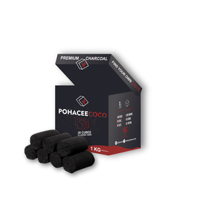 MEJOR PRECIO Briquetas de Carbón Negro de Cáscara de Coco 100% Puro, MUESTRA GRATUITA, Carbón para Fumar Shisha, Duración de 2-4 Horas - Product Image 1
