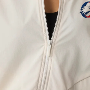 White Women's Lightweight Full Zip Jacket Long Sleeve Casual Outerwear with Stand Collar for Travel Outdoor and Everyday Wear - Product Image 5