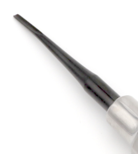 Élévateur dentaire de luxation à ligne noire courbée de 2 mm, instrument d'extraction dentaire fin et tranchant avec pointe recouverte, coupe-ligament parodontal chirurgical - Product Image 2