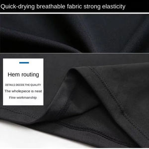 เสื้อยืดคอมเพรสชั่นคอสูงแขนยาวสั่งทำขายส่งสำหรับผู้ชาย UPF50 ระบายอากาศได้ดี แห้งเร็ว เหมาะสำหรับออกกำลังกายที่ยิม - Product Image 5