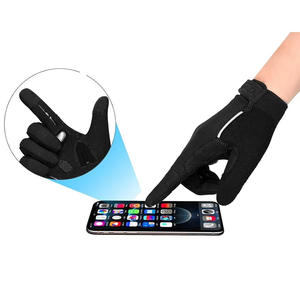 Guantes de Ciclismo Negros con Pantalla Táctil y Función de Detección de Agujas para Deportes al Aire Libre y Motociclismo - Product Image 2