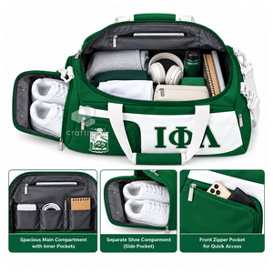 Bolsa de Viaje Deportiva con Compartimento para Zapatos, Marca Iota Phi Lambda Sorority, para Mujer, de Cordura, con Cierre - Product Image 2