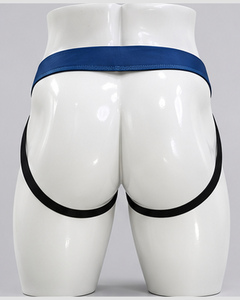 Custom Metal Logo <b>Men's</b> Jockstrap Geometric Sublimation Print Athletic Supporter Wide Waistband <b>Jock</b> Strap Underwear OEM ODM - Product Image 3