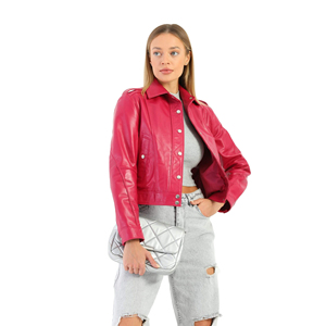 Vestes en cuir pour femmes de qualité supérieure, vestes en cuir pour femmes tendance, vestes en cuir OEM pour femmes, veste de haute qualité, veste décontractée en cuir slim - Product Image 6