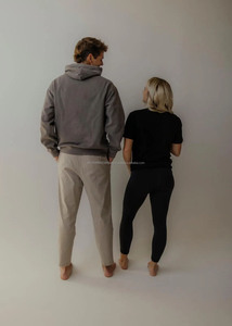 Sweat-shirt en tissu éponge brossé de haute qualité avec logo personnalisé sweat-shirt en laine polaire épaisse et confortable style basique pour hommes - Product Image 5