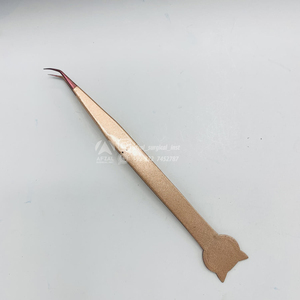 Pinzas de Acero Inoxidable de 90 Grados para Pestañas, Agarre de Diamante, las Mejores Pinzas para Técnica de Aislamiento de Pestañas, Pinzas de Precisión de Metal Sólido para Cejas - Product Image 6