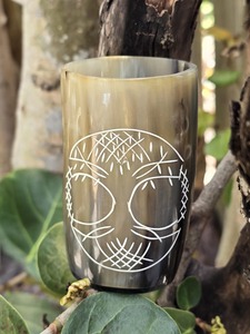 Taza de Bebida Artesanal Moderna de Cuerno de Búfalo Ecológico Genuino para Uso Doméstico HASAN CRAFT HC-0001 - Product Image 2