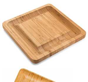 Planche à découper en bois avec fente magnétique pour couteau et corde de suspension, plateau de service pour cuisine - Product Image 5