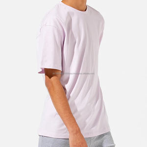 T-shirts en tricot à col rond, design personnalisé, 100% coton, manches courtes, décontractés, vierges, OEM avec impression de logo simple, fabrication sur mesure - Product Image 4