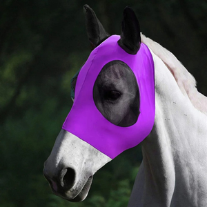 Masque anti-moustiques et anti-insectes pour chevaux, avec protection des oreilles et du visage, maille standard internationale, très vendu - Product Image 4