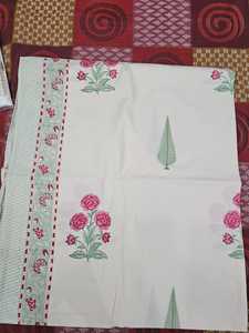 Parure de lit en coton imprimé à la main avec taies d'oreiller assorties, ensemble de literie indien fait main pour les acheteurs en gros à l'exportation - Product Image 1