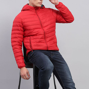 Veste matelassée pour homme à capuche et fermeture éclair, légère, écologique, imperméable et coupe-vent, pour un usage décontracté en hiver - Product Image 6
