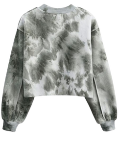 OEM ODM Wholesale Girls' Printed Cropped Short Sleeve Fleece Waterproof Breathable Sweatshirt Oversized Casual Pullover <b>Crop</b> <b>Top</b> - Product Image 4