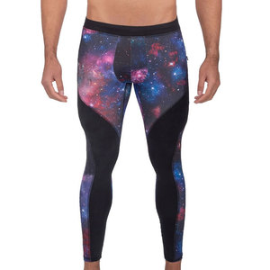 Leggings pour hommes de haute qualité, taille élastique, séchage rapide, compression, vêtements de sport, course à pied, fitness, logo personnalisé, vente en gros, faible MOQ - Product Image 1