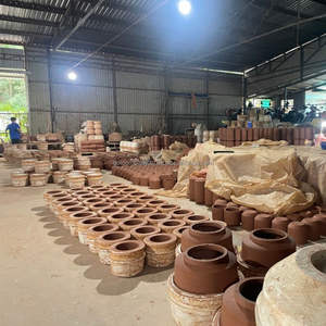 Maceta Redonda de Mosaico de Terracota con Acabado Tallado a Mano, Ecológica, para Hogar y Jardín, Macetas y Jardineras - Product Image 6