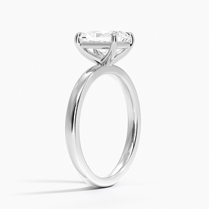 Anillo BOJ 73 con Corte Radiante, Plata 925, Halo de Diamantes, Anillo Solitario con Piedra de 2ct, Color D, VVS1, Moissanita, Certificado GRA, Precio Bajo - Product Image 2