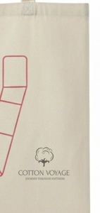 Sacs shopping personnalisés à long manche, impression logo, best-seller ART-701-01, sacs shopping en coton de haute qualité, en vente - Product Image 6