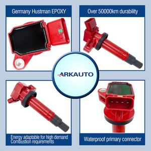 Arkauto ชุดคอยล์จุดระเบิดสูง UF247 90919-02239 90919-02262สำหรับ Toyota Celica Corolla Matrix MR2 Spyder prizm 1.8 1zz - Product Image 2