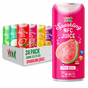 เครื่องดื่มจาก Guava ยี่ห้อ vinut OEM ODM ฉลากส่วนตัวเครื่องดื่ม MFR เวียดนามกำหนดเอง330มล. Alu CAN 24กระป๋อง - Product Image 1