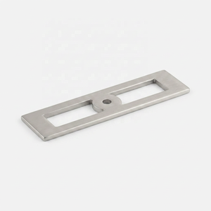 Poignée de tiroir rectangulaire moderne en laiton bronze, plaque arrière de meuble de haute qualité, design classique, durable - Product Image 4