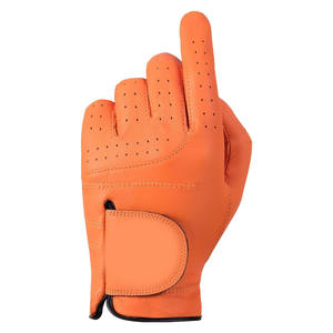 Gants de golf authentiques en cuir véritable pour hommes et femmes avec votre logo de club personnalisé, toucher doux, respirants, en cuir. - Product Image 4