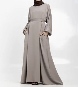 Fashion Abaya Women Kaftan Abaya Dress Handmade Turkish Floor Length Long Sleeve Soft Breathable Polyester Floral Loose Fit - Product Image 3