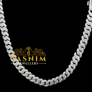 Best Selling Custom Length Iced Out Diamond Chain Necklace with Premium Finish for Streetwear Fashion Events and Celebrity Style - Product Image 4