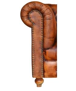 Canapé une place en cuir buff tendance avec élégant fauteuil Chesterfield en cuir buff de qualité supérieure à prix d'exportation en gros - Product Image 3