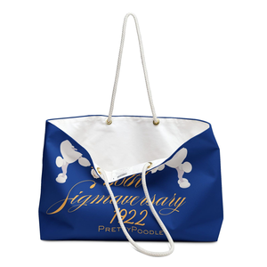 Sigma Gamma Rho Weekender <b>Bag</b> Pretty Poodle <b>Bag</b> SGRHO Gift Keepsake Travel Tote <b>Large</b> Capacity Overnight <b>Beach</b> <b>Bag</b> Custom - Product Image 3