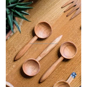 ArtSpoon Premium <b>Wooden</b> <b>Utensil</b> Set | 2 Piece Enamel Dipped Mango Wood Cooking Spoons | Handcrafted Colorful Kitchen Essentials - Product Image 5