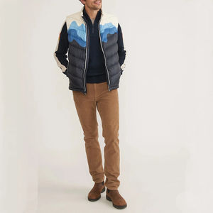 Nouveau design 2026 – Gilet matelassé sans manches personnalisable avec impression, rembourrage à bulles, chaud pour l'hiver, pour homme - Product Image 5