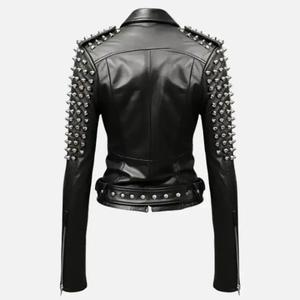 Veste en cuir pour femmes, vêtements de moto, veste en cuir pour femmes, homologation CE approuvée, processus homologué - Product Image 3
