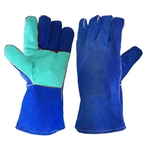 Cowhide Split Leather Industrial Safety Gloves <b>Fire</b> Proof Welding Work Gloves for Welder Industrial Work Protection - Product Image 2