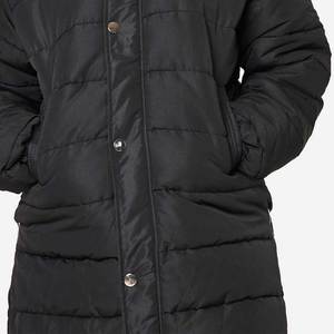 Chaqueta Acolchada de Invierno para Mujer, con Capucha, Cierre Frontal, Tejido Crudo, Acolchado Cálido, Resistente al Viento, Ligera, de Color Sólido, para Exteriores - Product Image 3